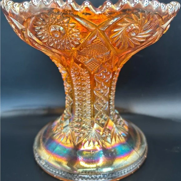 Imperial Twins 1909 Carnival Glass Stand for Punch Bowl - Picture 2 of 4